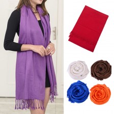 Solid Color Pashmina Scarf